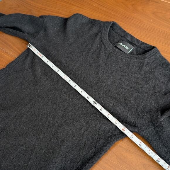 ZADIG & VOLTAIRE Black Cici Star Patch Cashmere Sweater Pullover , size XS - Picture 6 of 8